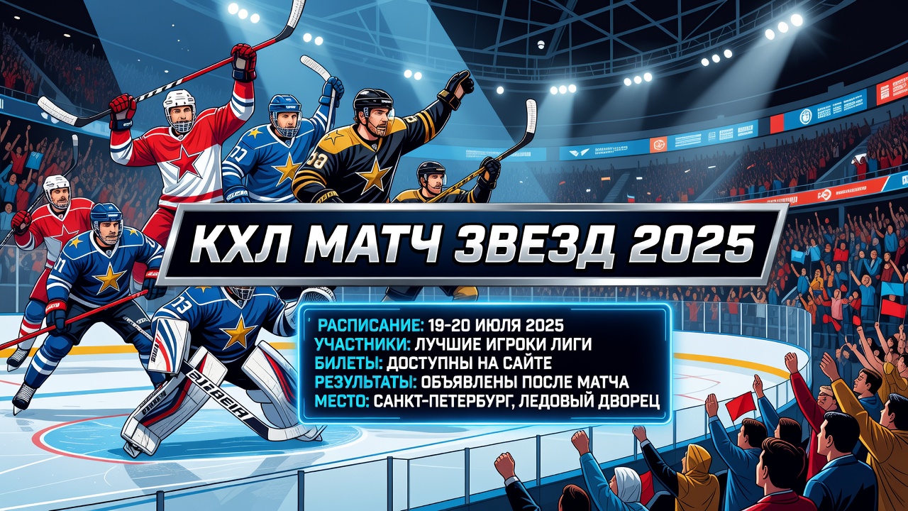 КХЛ Матч Звезд 2025: расписание, участники, билеты, результаты и место проведения