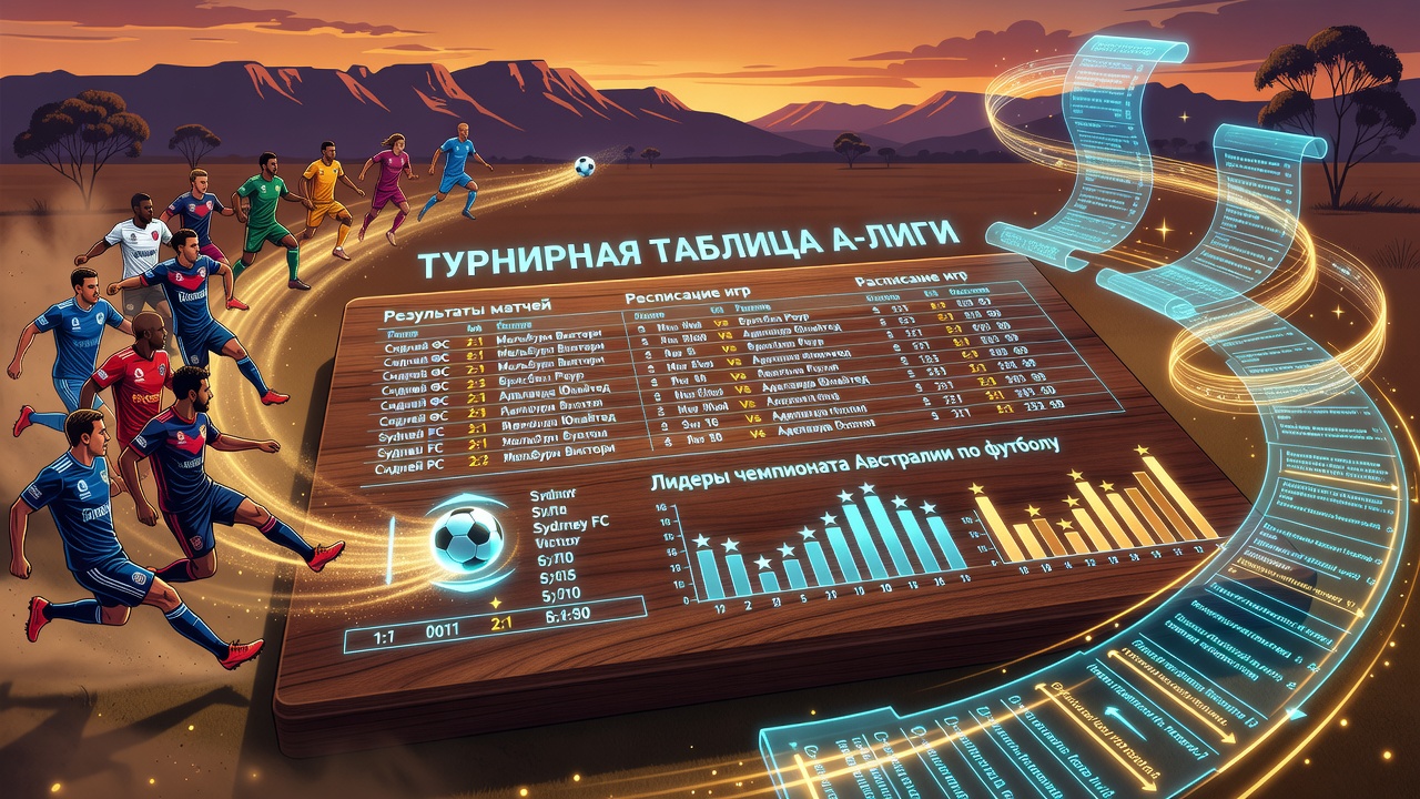 Турнирная таблица А-лиги: результаты матчей, расписание игр и лидеры чемпионата Австралии по футболу