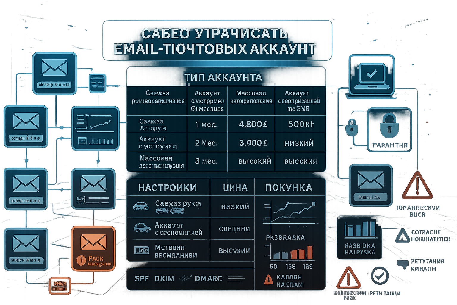 Как безопасно использовать купленные email аккаунты для массовых рассылок и аренды в сообществе